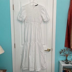 White Zara Maxi Dress Size Large